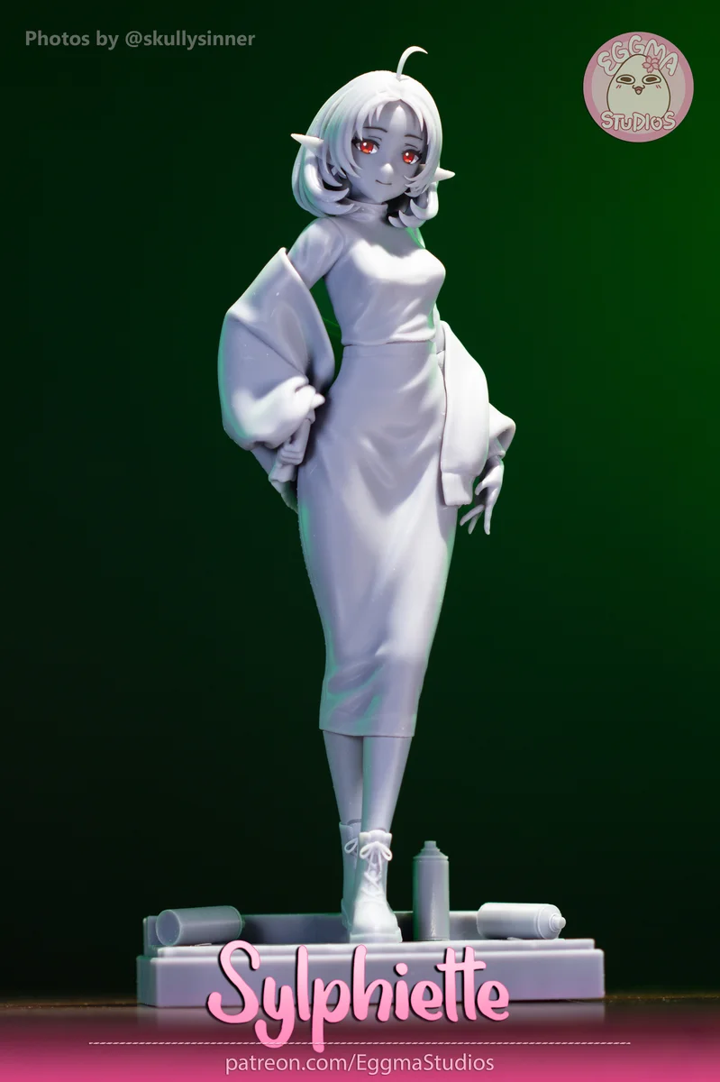 Sylphiette | Fan Art | 3D Printed Resin Model Garage Kit | *Un-Painted* | EggmaStudios 11