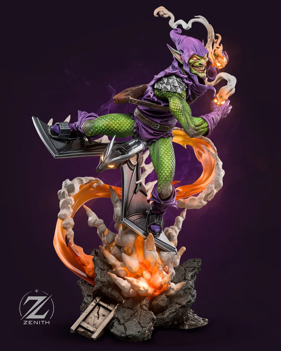 Green Goblin | Fan Art | 3D Printed Resin Model Garage Kit | *Un-Painted* | Zenith Studios 4