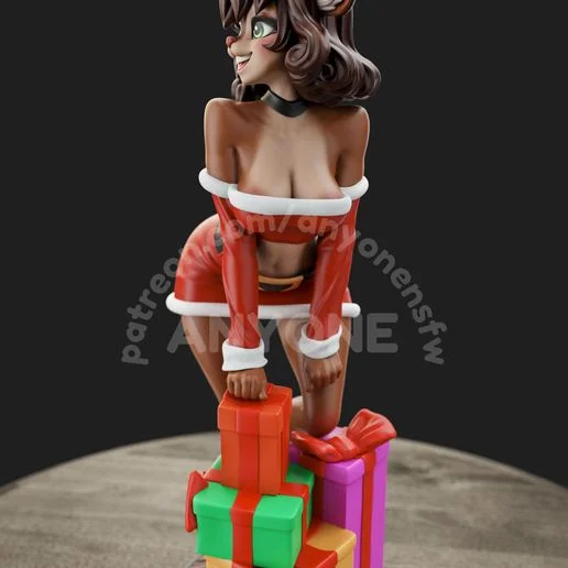 Christmas Deer | Fan Art | 3D Printed Resin Model Garage Kit | *Un-Painted* | AnyoneNSFW 4