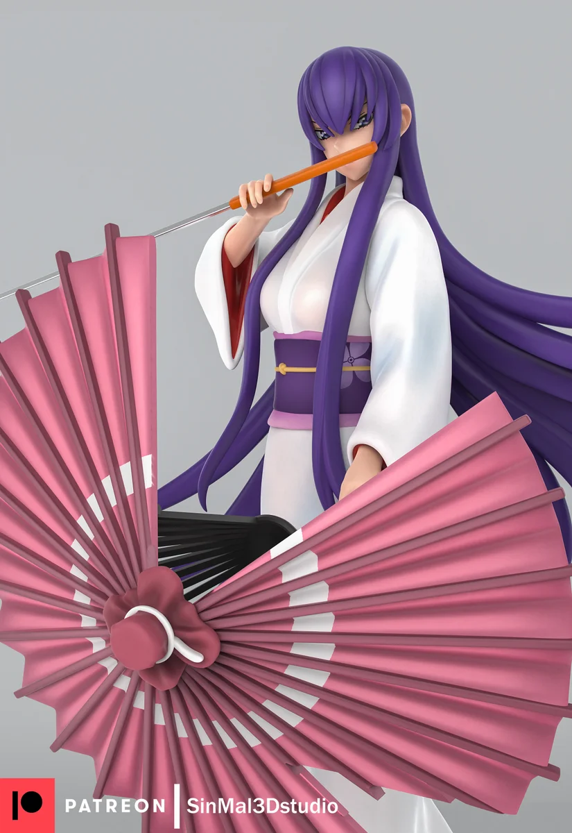 Saeko Busujima | Fan Art | 3D Printed Resin Model Garage Kit | *Un-Painted* | Sin3Dstudio