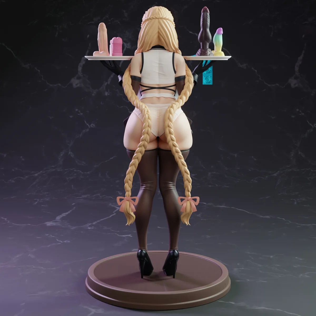 Maid Girl | Fan Art | 3D Printed Resin Model Garage Kit | *Un-Painted* | KiTNo 3