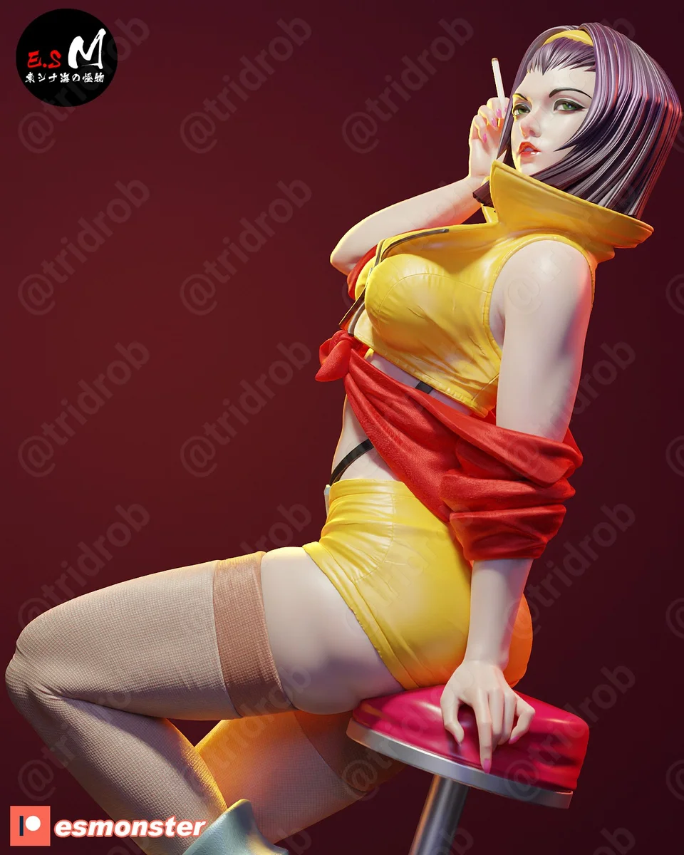 Faya Cowboy Bebop | Fan Art | 3D Printed Resin Model Garage Kit | *Un-Painted* | ES Monster 3