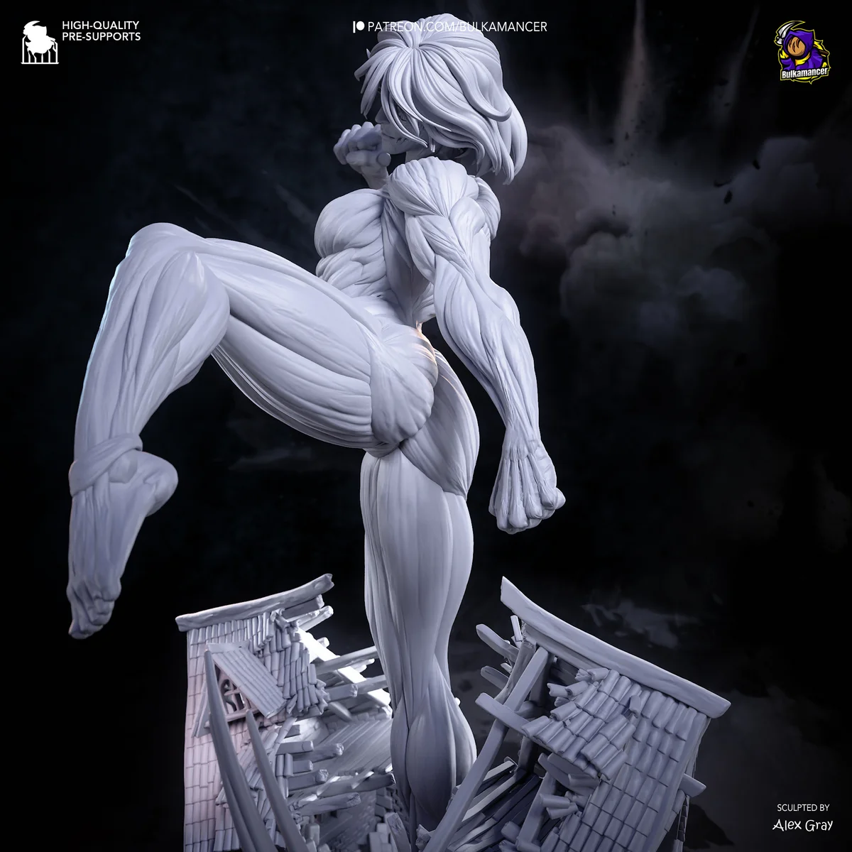 Female Titan | Fan Art | 3D Printed Resin Model Garage Kit | *Un-Painted* | Bulkamancer 23
