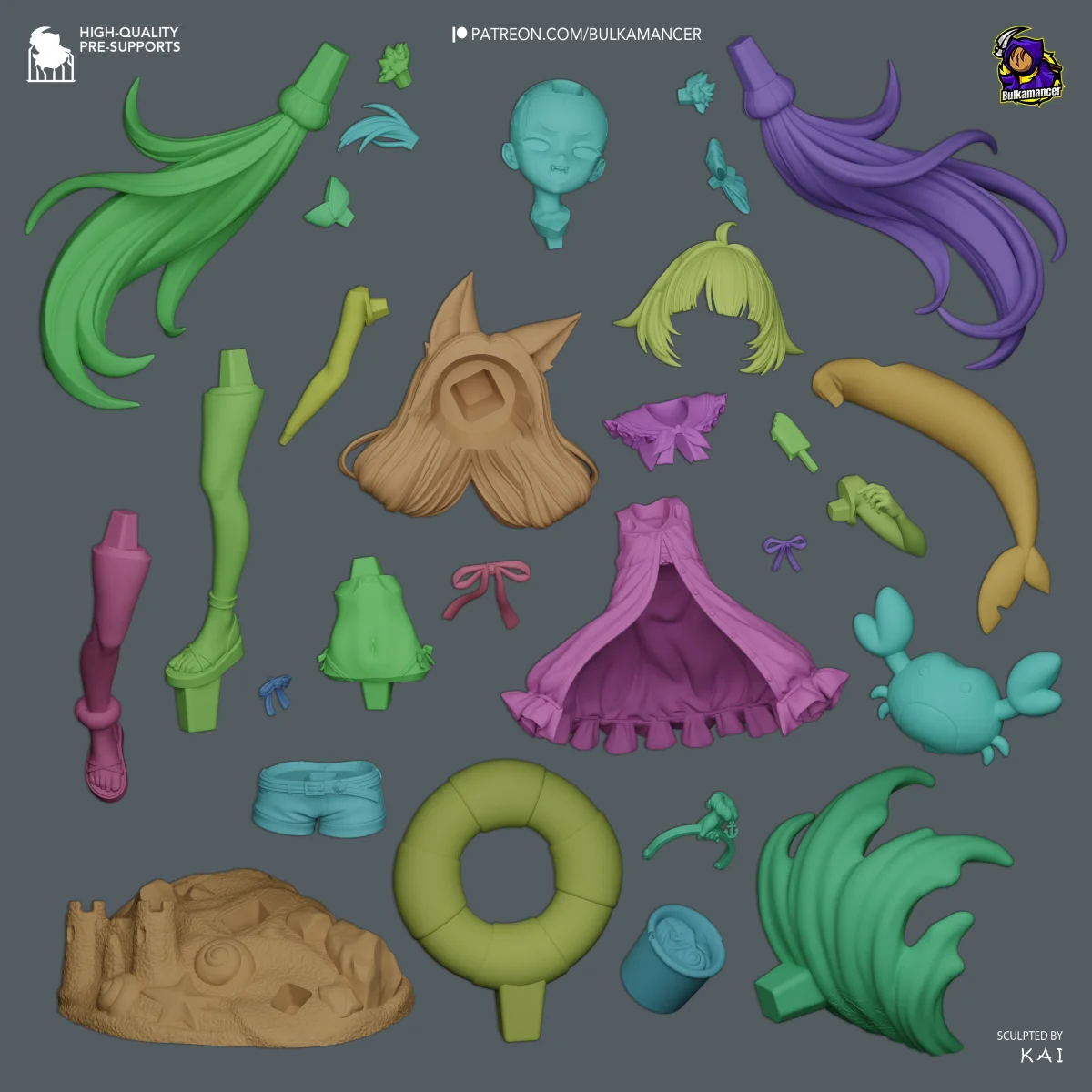 Saba | Fan Art | 3D Printed Resin Model Garage Kit | *Un-Painted* | Bulkamancer 5