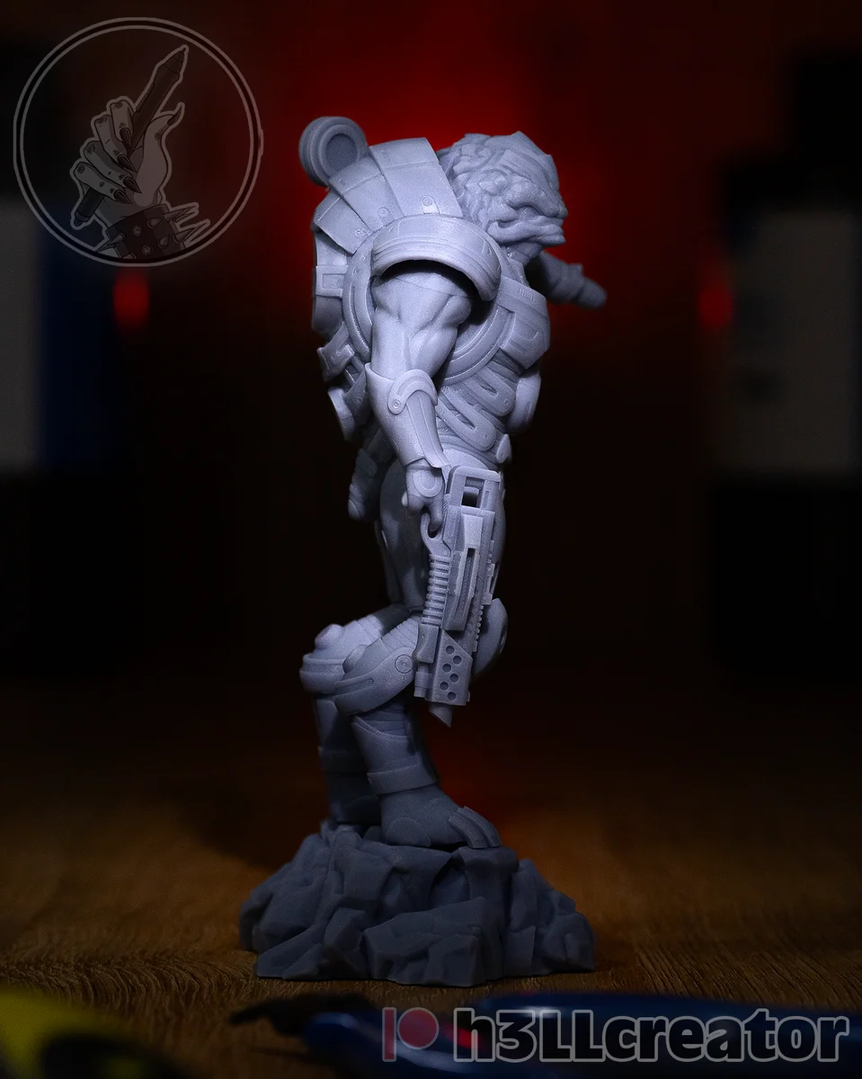 Grunt | Fan Art | 3D Printed Resin Model Garage Kit | *Un-Painted* | H3LL Creator 10