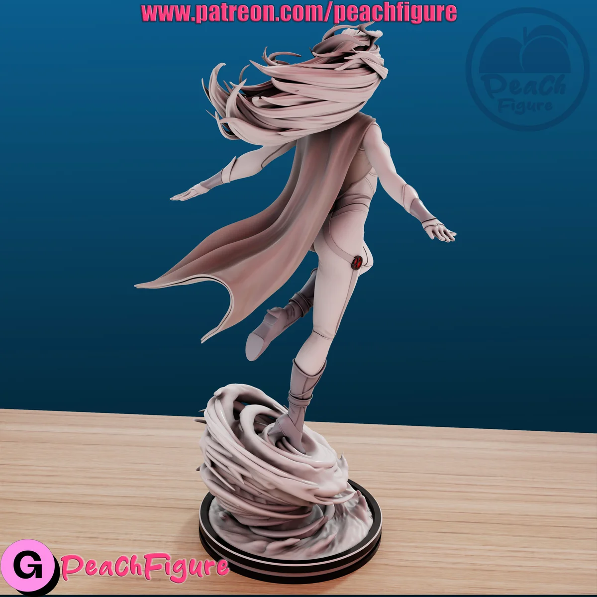 Storm | Fan Art | 3D Printed Resin Model Garage Kit | *Un-Painted* | Peach Figure 5