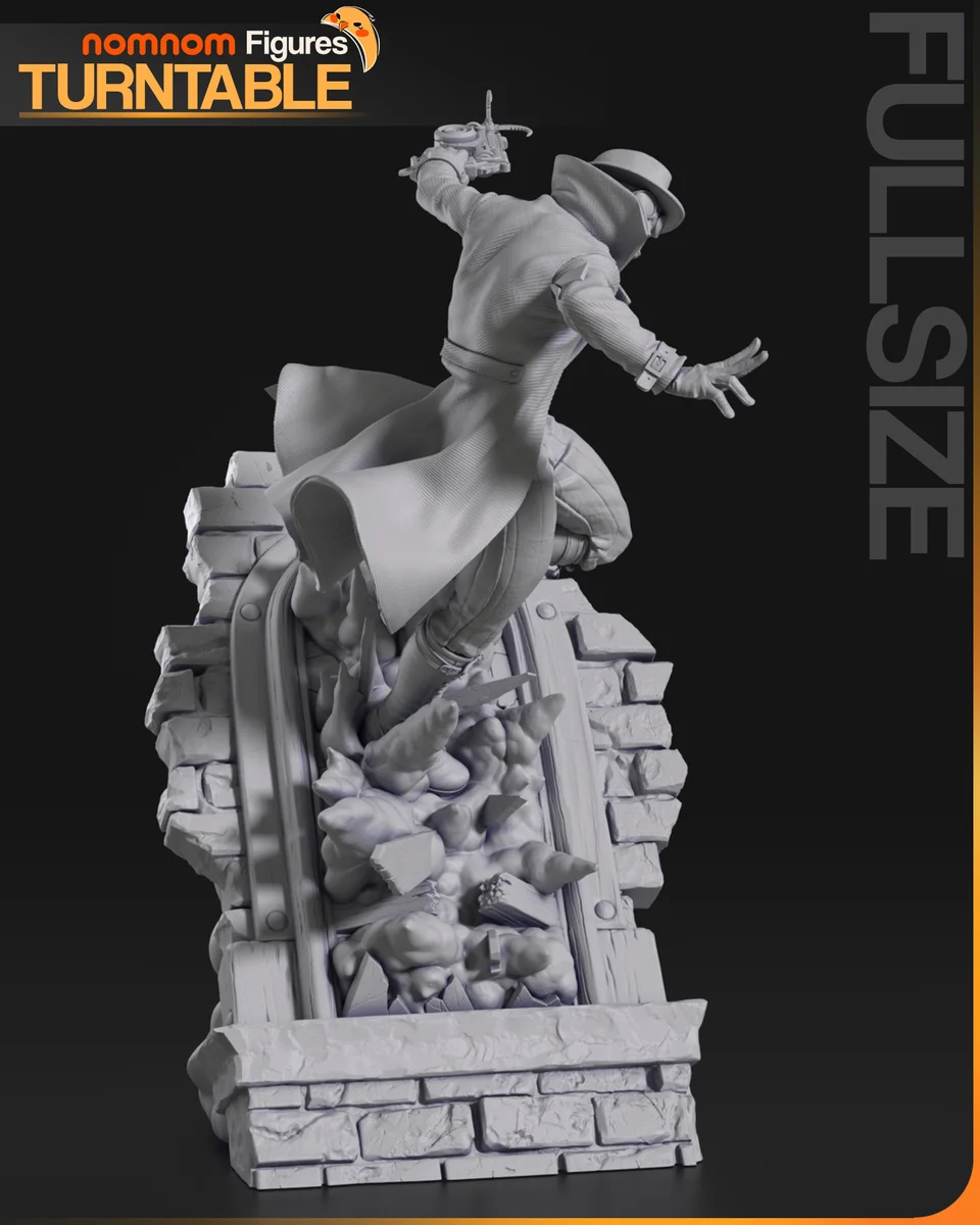 Spider-Noir | Fan Art | 3D Printed Resin Model Garage Kit | *Un-Painted* | Nomnom 11