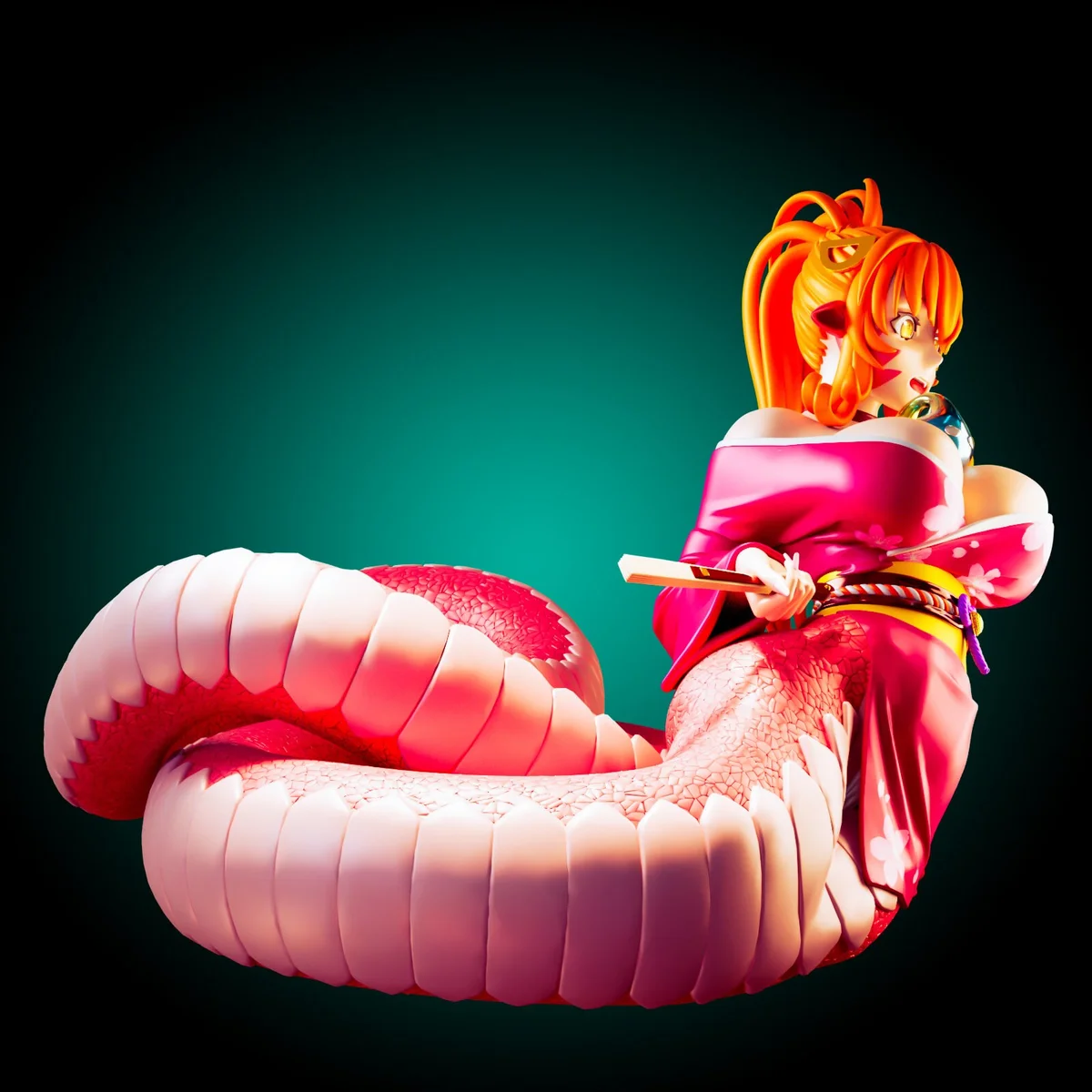 Snake Monster | Fan Art | 3D Printed Resin Model Garage Kit | *Un-Painted* | Officer Rhu 2