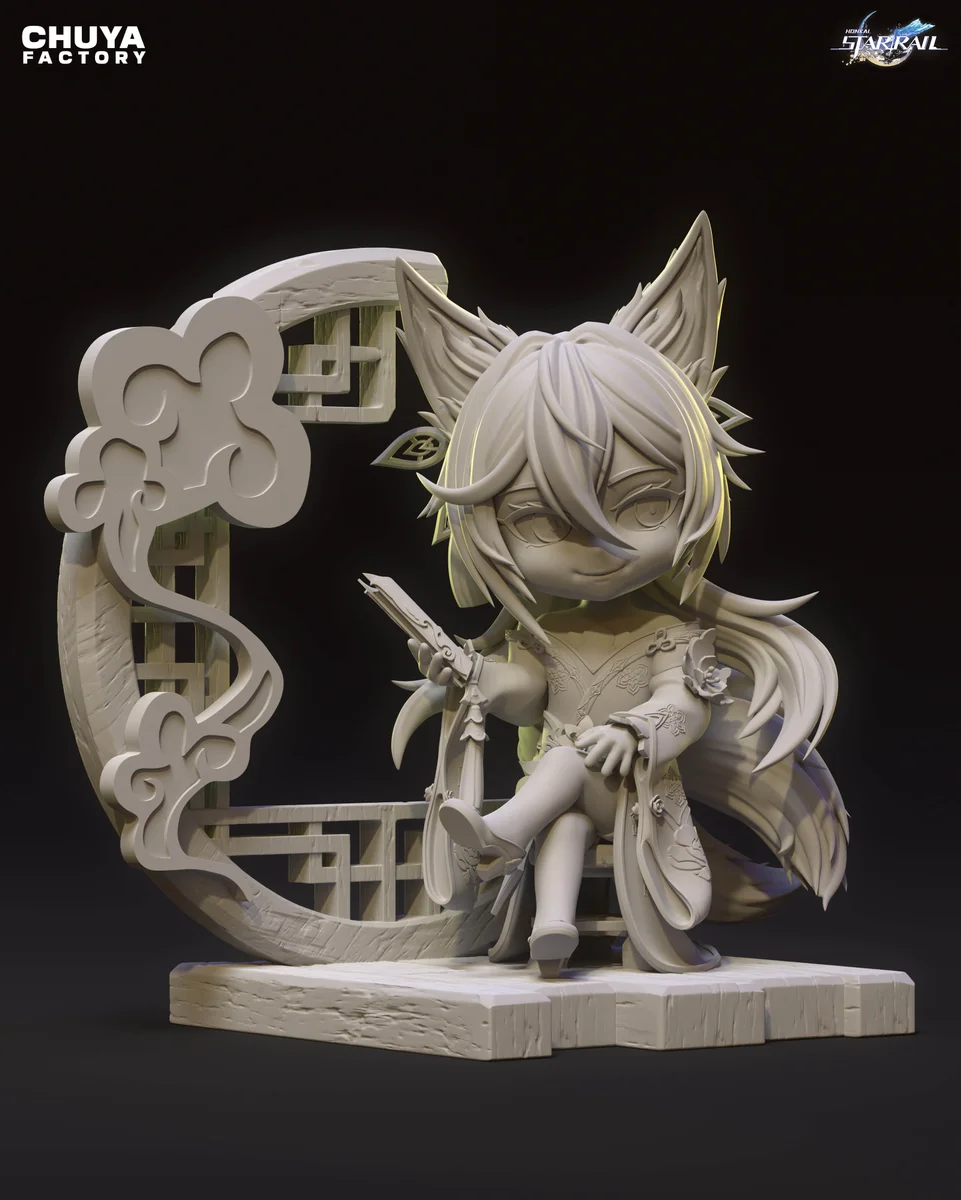 Chibi Tingyun | Fan Art | 3D Printed Resin Model Garage Kit | *Un-Painted* | Chuya Factory 11