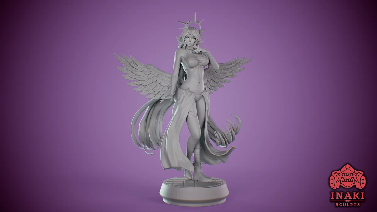 Jibril | Fan Art | 3D Printed Resin Model Garage Kit | *Un-Painted* | Inaki Sculpts 4