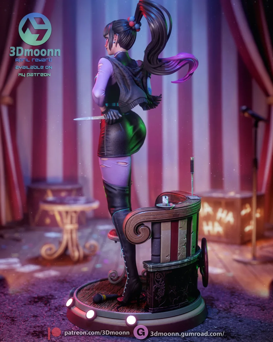 Punchline | Fan Art | 3D Printed Resin Model Garage Kit | *Un-Painted* | 3DMoonn 4