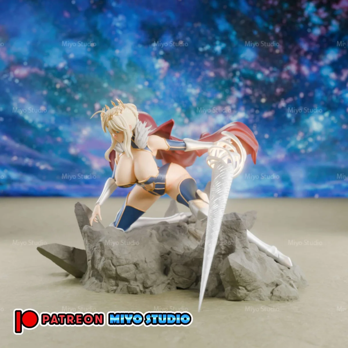 Lancer Artoria | Fan Art | 3D Printed Resin Model Garage Kit | *Un-Painted* | MiyoStudio