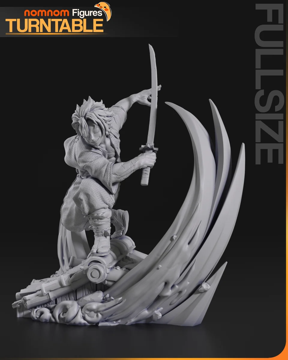 Sanemi | Fan Art | 3D Printed Resin Model Garage Kit | *Un-Painted* | Nomnom 10