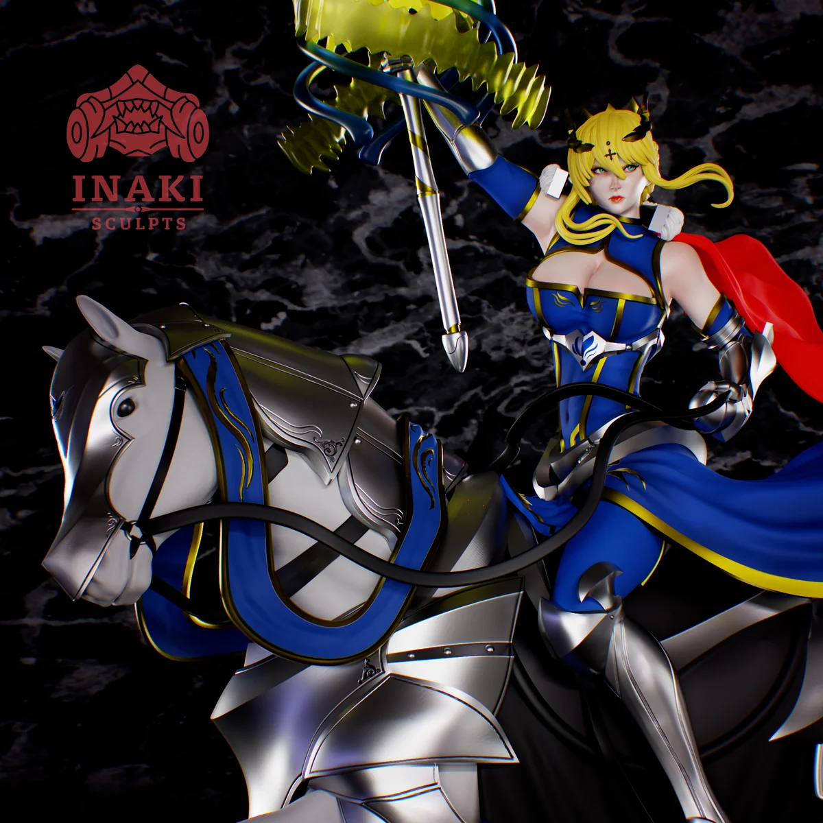 Artoria Lancer | Fan Art | 3D Printed Resin Model Garage Kit | *Un-Painted* | Inaki Sculpts