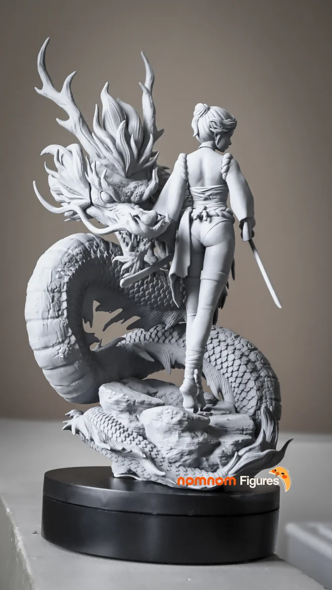 Ryuu Masamune | Fan Art | 3D Printed Resin Model Garage Kit | *Un-Painted* | Nomnom 7