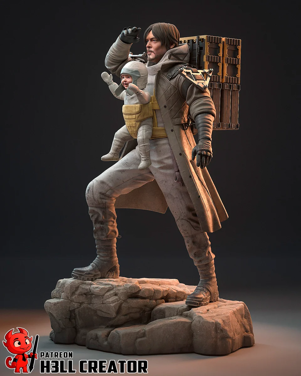 Sam Porter Bridges | Fan Art | 3D Printed Resin Model Garage Kit | *Un-Painted* | H3LL Creator 4
