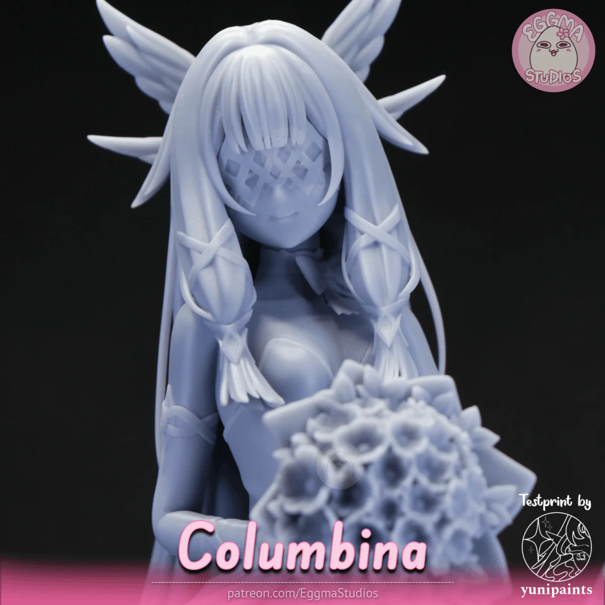 Columbina | Fan Art | 3D Printed Resin Model Garage Kit | *Un-Painted* | EggmaStudios 22