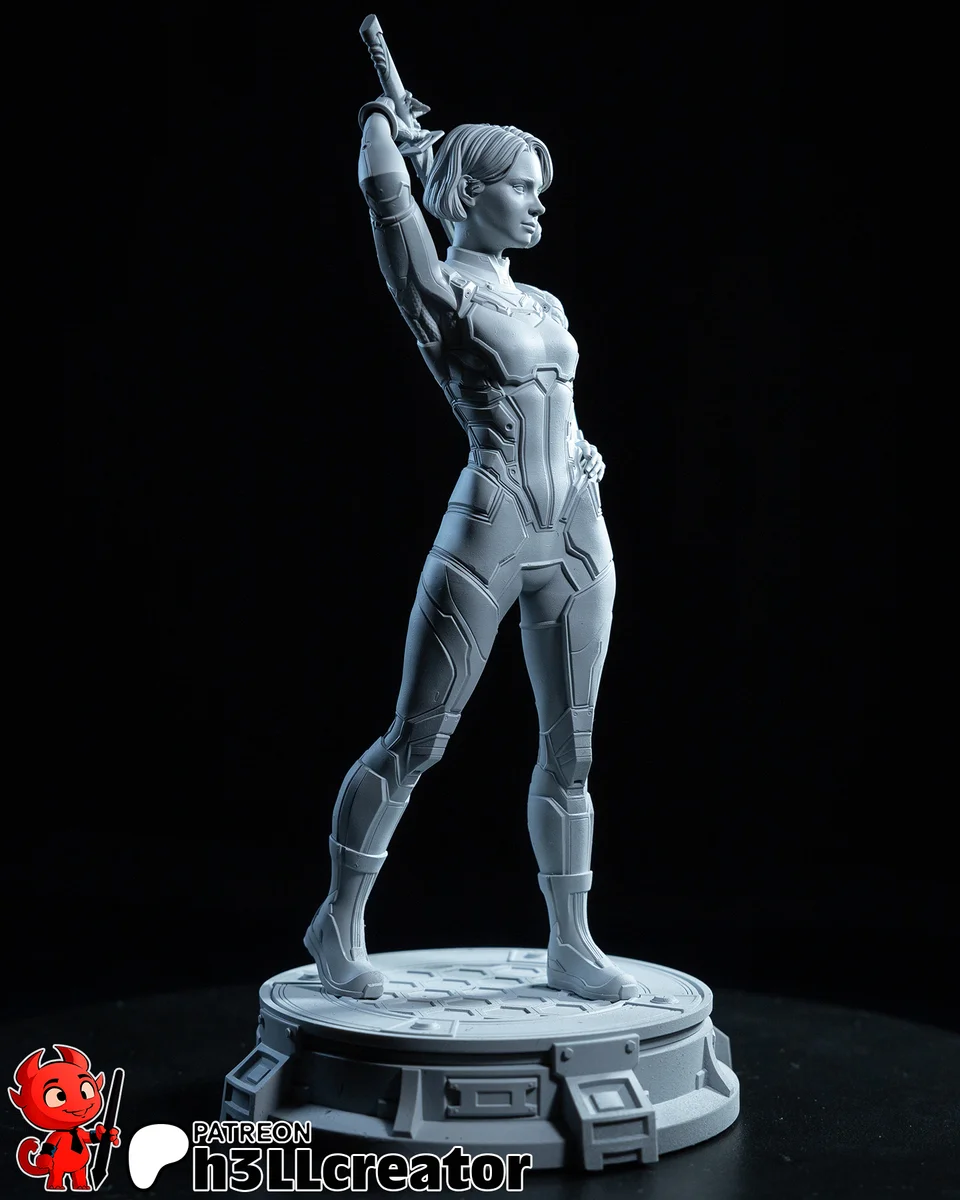 Mio and Zoe Set | Fan Art | 3D Printed Resin Model Garage Kit | *Un-Painted* | H3LL Creator 11