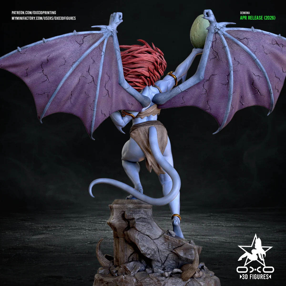 Demona | Fan Art | 3D Printed Resin Model Garage Kit | *Un-Painted* | OXO3D 4
