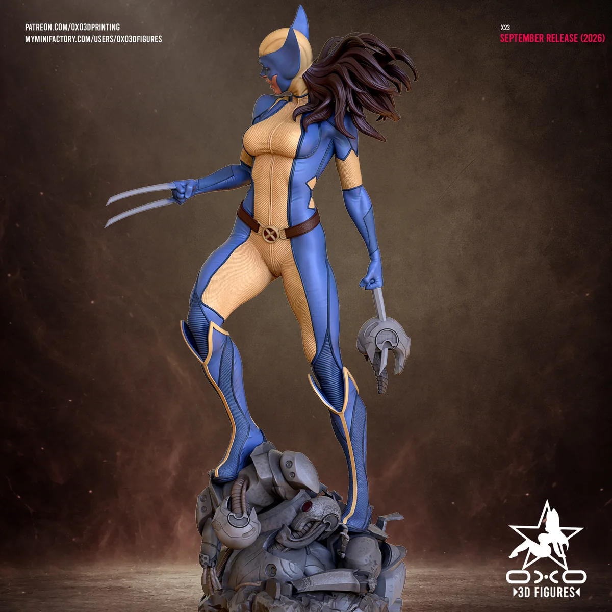Laura X23 | Fan Art | 3D Printed Resin Model Garage Kit | *Un-Painted* | OXO3D 4