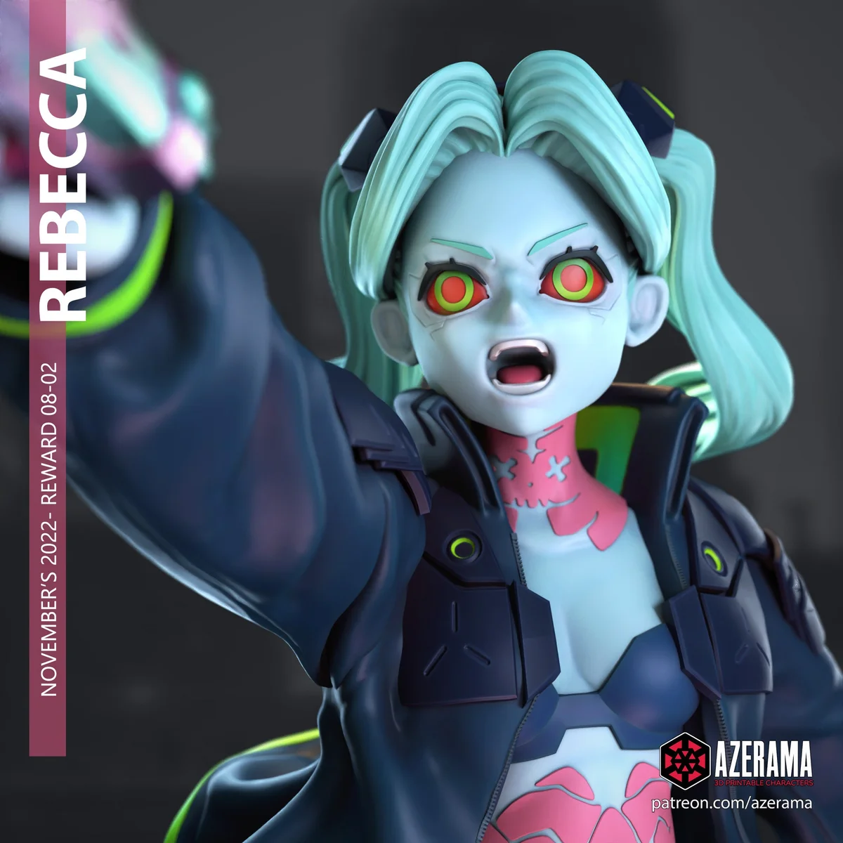 Rebecca | Fan Art | 3D Printed Resin Model Garage Kit | *Un-Painted* | Azerama 7
