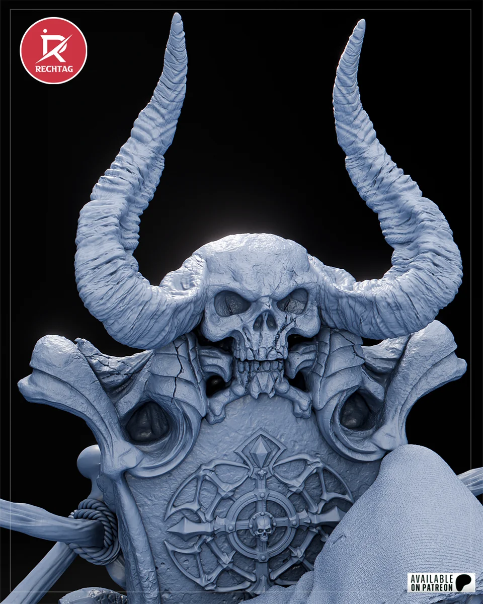 Skeletor | Fan Art | 3D Printed Resin Model Garage Kit | *Un-Painted* | Rechtag 12