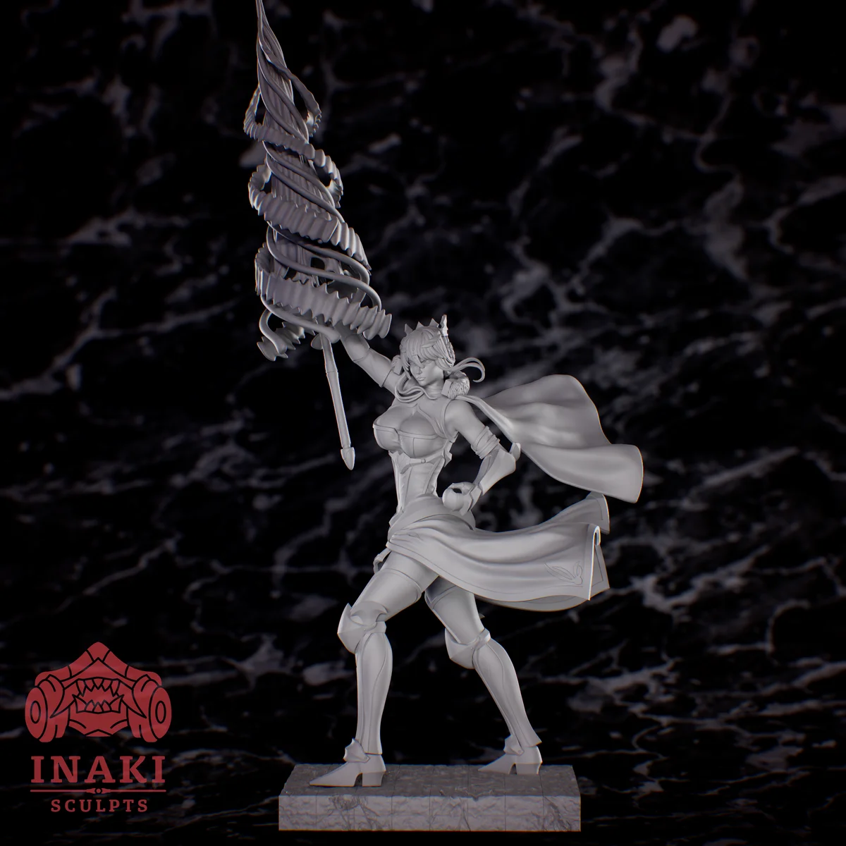 Artoria Lancer | Fan Art | 3D Printed Resin Model Garage Kit | *Un-Painted* | Inaki Sculpts 4