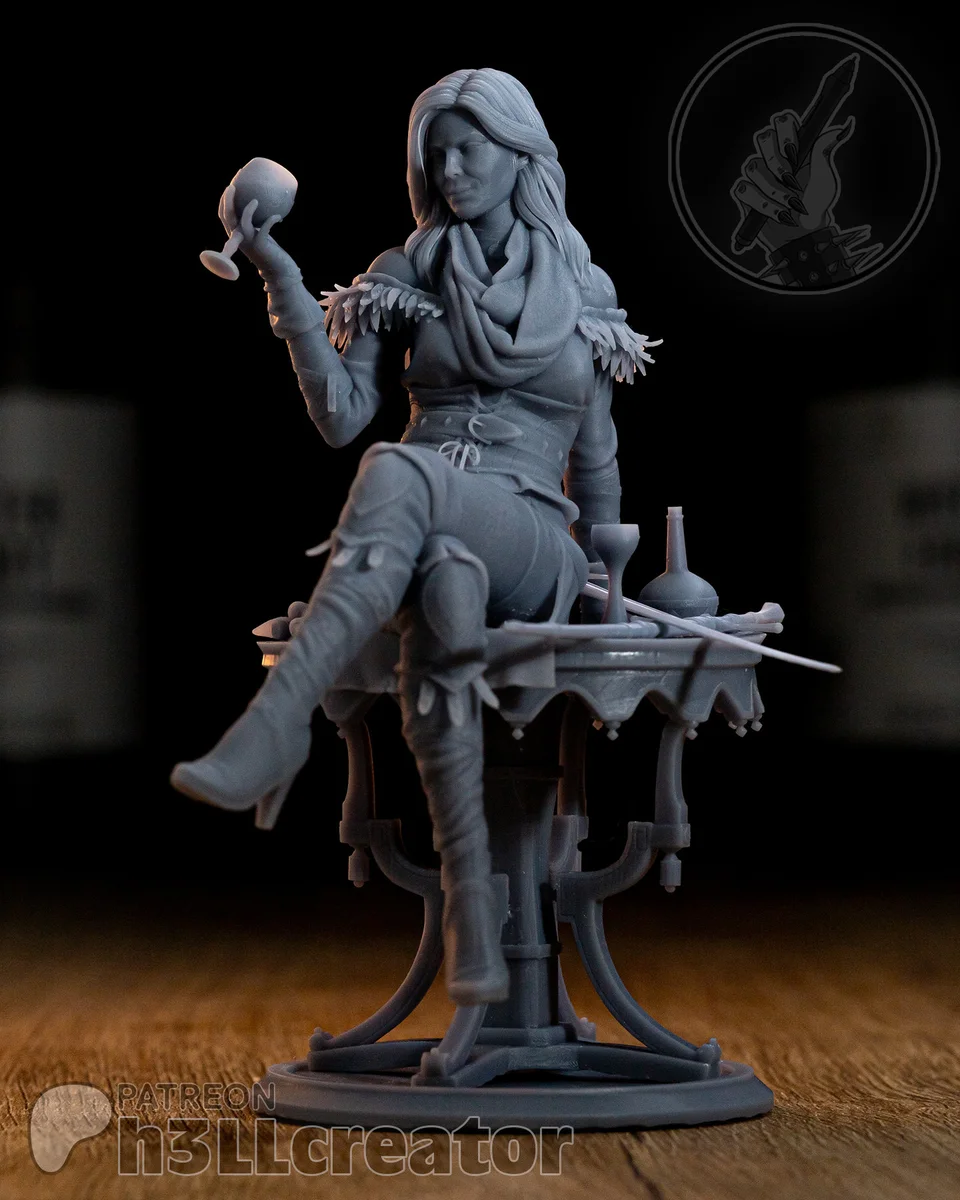 Yennefer of Vengerberg | Fan Art | 3D Printed Resin Model Garage Kit | *Un-Painted* | H3LL Creator 4