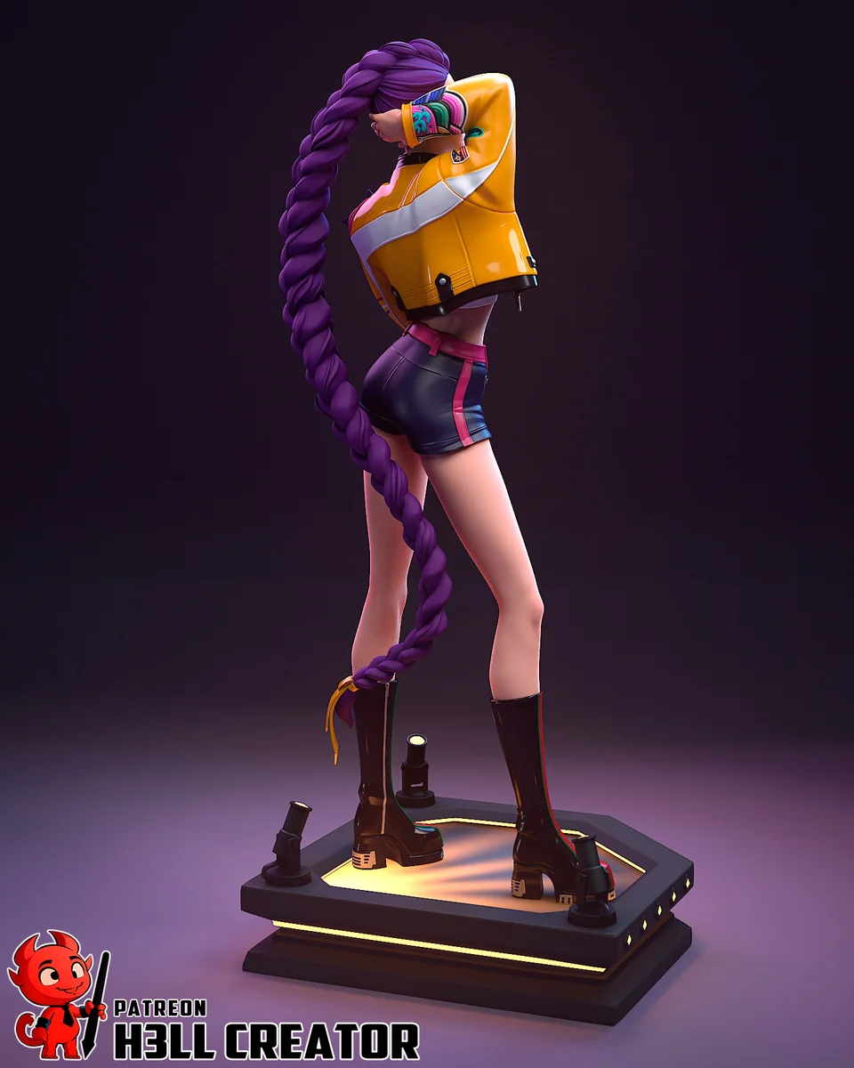 Rumi | Fan Art | 3D Printed Resin Model Garage Kit | *Un-Painted* | H3LL Creator 5