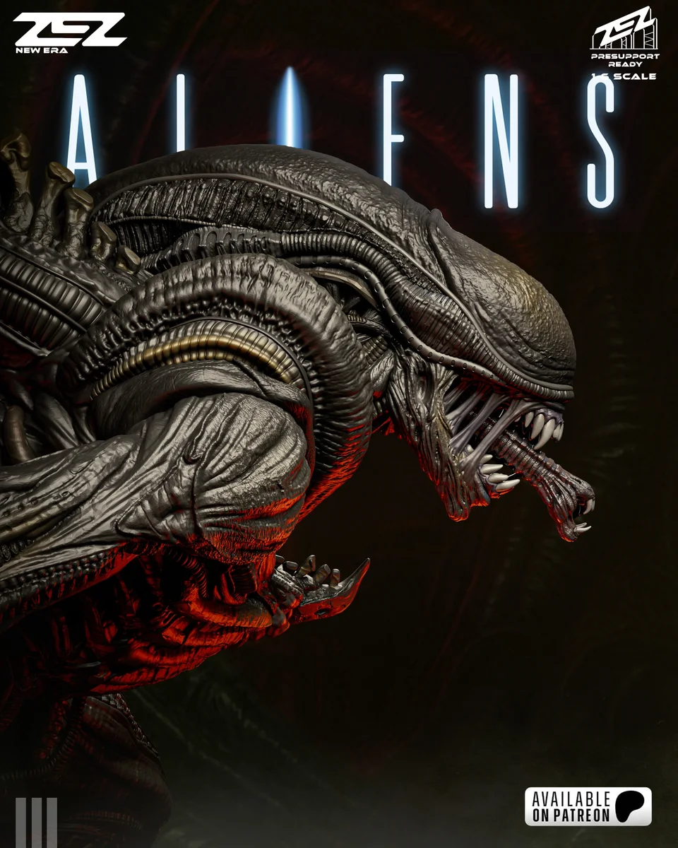 Xenomorph | Fan Art | 3D Printed Resin Model Garage Kit | *Un-Painted* | ZEZ Studio 15