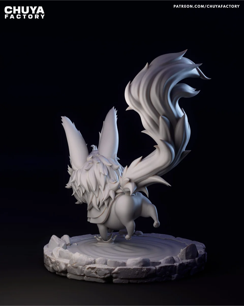 Chibi Fou | Fan Art | 3D Printed Resin Model Garage Kit | *Un-Painted* | Chuya Factory 9