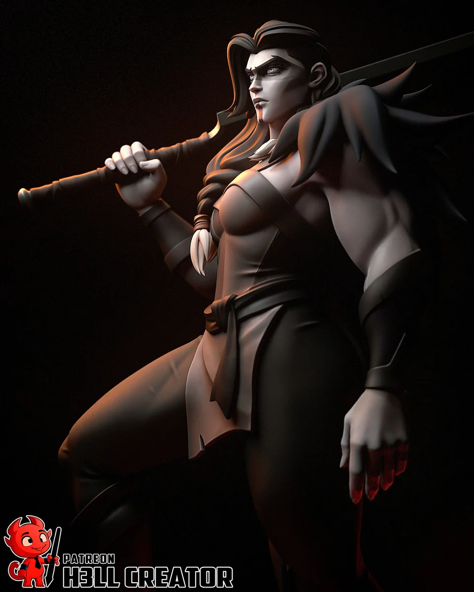 Yasha Nydoorin | Fan Art | 3D Printed Resin Model Garage Kit | *Un-Painted* | H3LL Creator 4