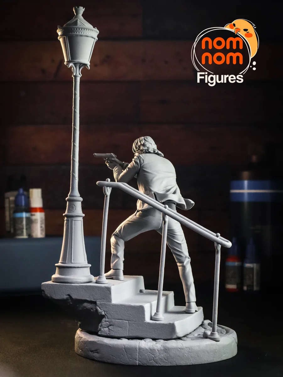 John Wick | Fan Art | 3D Printed Resin Model Garage Kit | *Un-Painted* | Nomnom 11