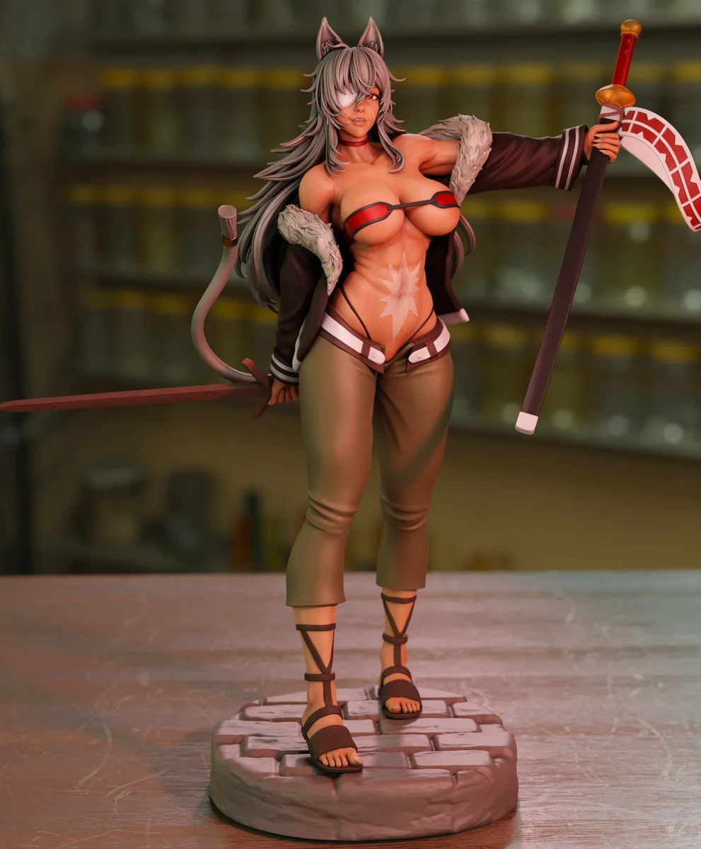 Ghislaine Dedoldia | Fan Art | 3D Printed Resin Model Garage Kit | *Un-Painted* | Momoji 3