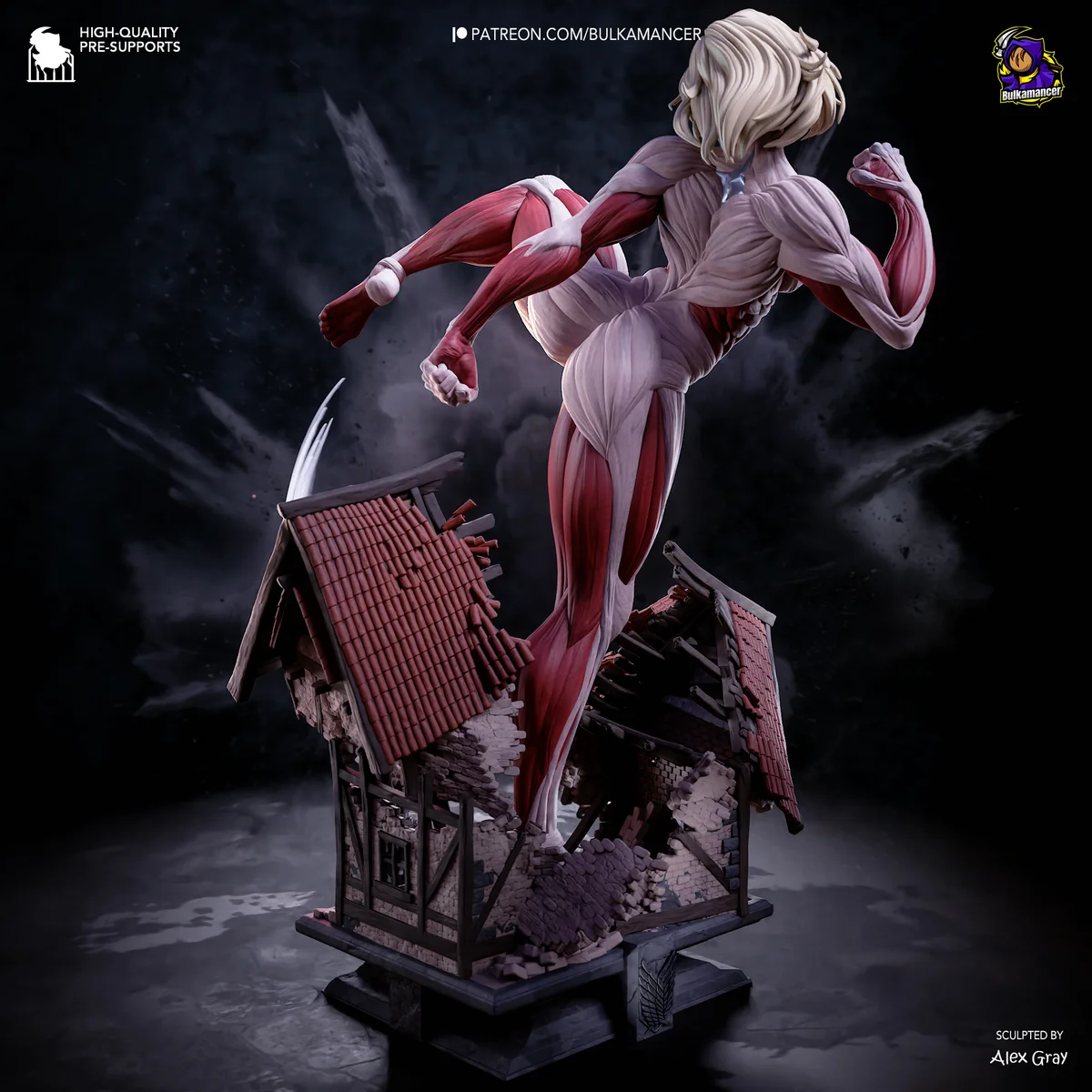 Female Titan | Fan Art | 3D Printed Resin Model Garage Kit | *Un-Painted* | Bulkamancer 4