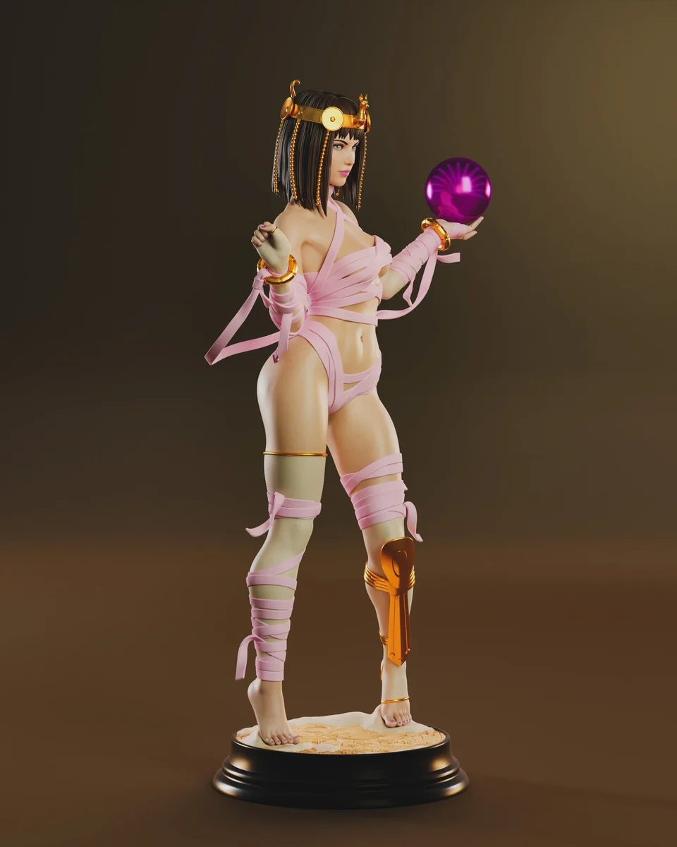 Menat | Fan Art | 3D Printed Resin Model Garage Kit | *Un-Painted* | Abe3D 14