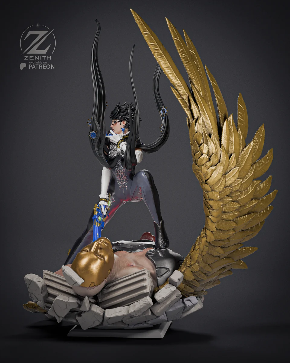 Bayonetta | Fan Art | 3D Printed Resin Model Garage Kit | *Un-Painted* | Zenith Studios 4