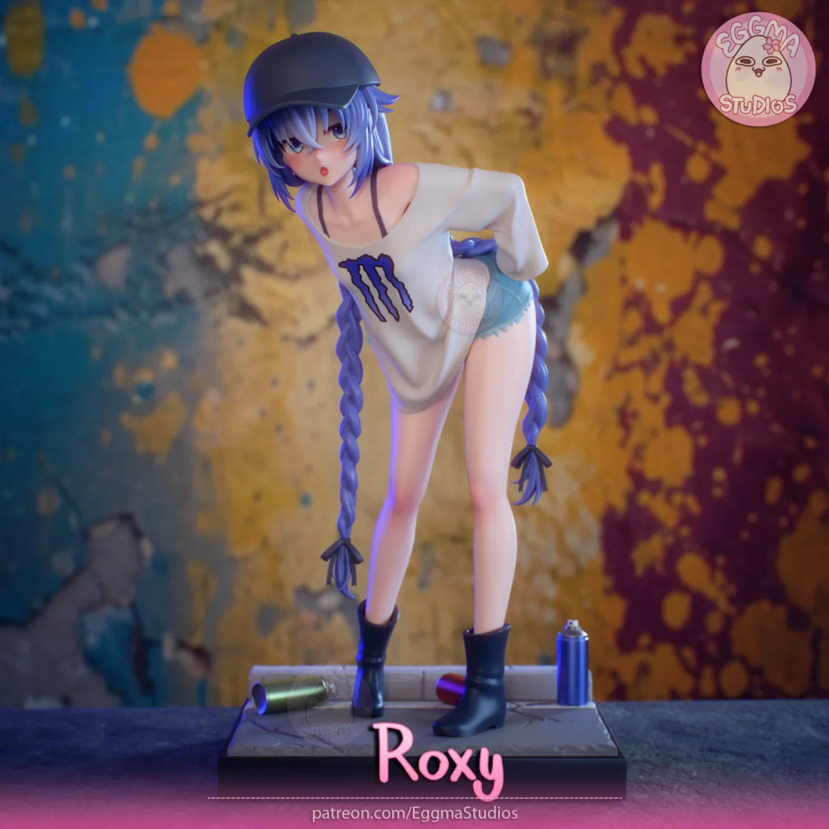 Roxy | Fan Art | 3D Printed Resin Model Garage Kit | *Un-Painted* | EggmaStudios 13