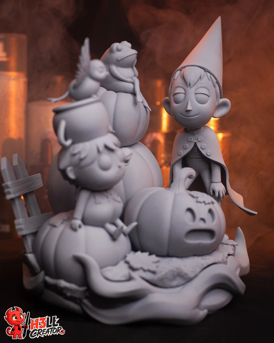 Wirt and Greg | Fan Art | 3D Printed Resin Model Garage Kit | *Un-Painted* | H3LL Creator 11