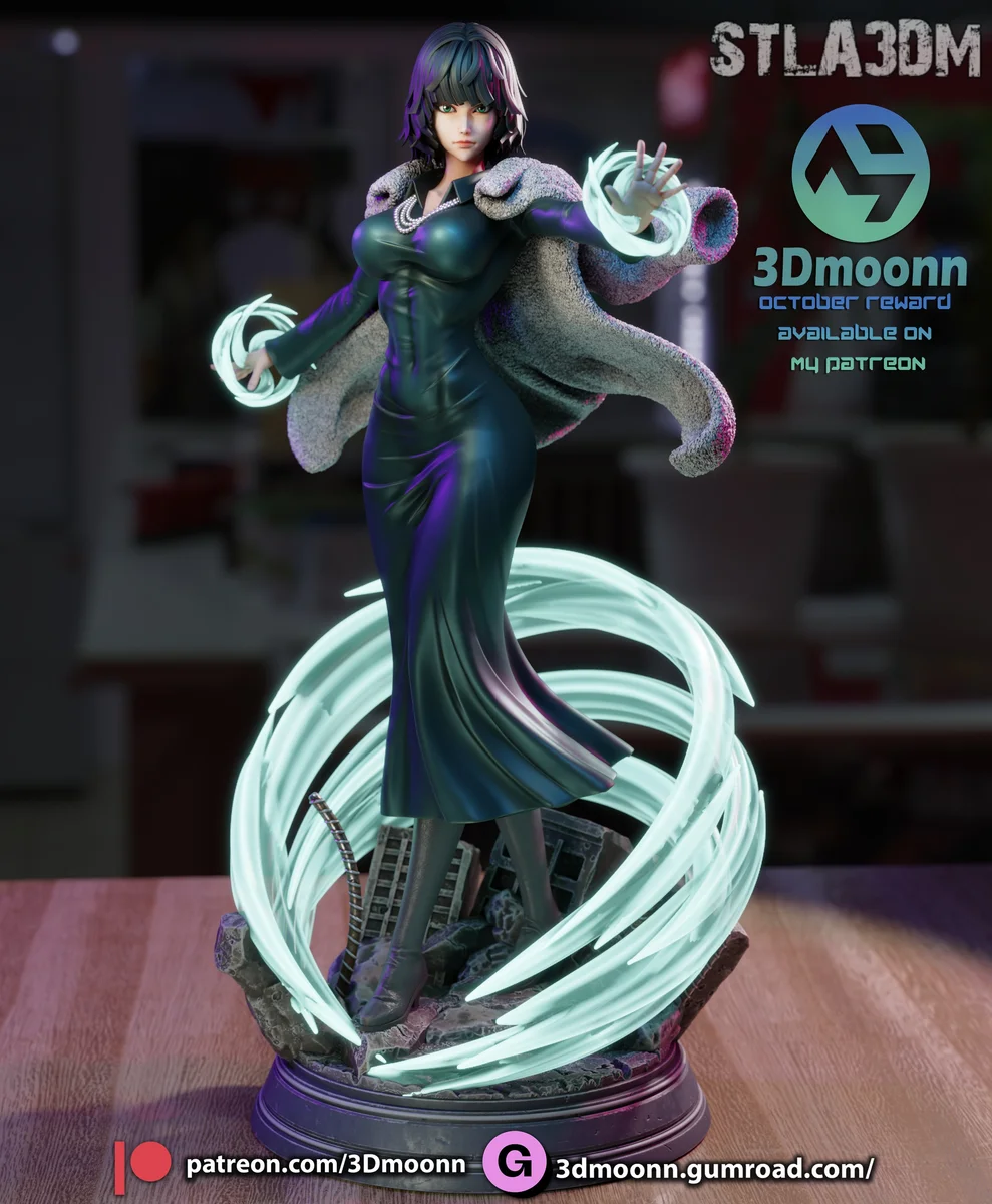 Fubuki | Fan Art | 3D Printed Resin Model Garage Kit | *Un-Painted* | 3DMoonn 3