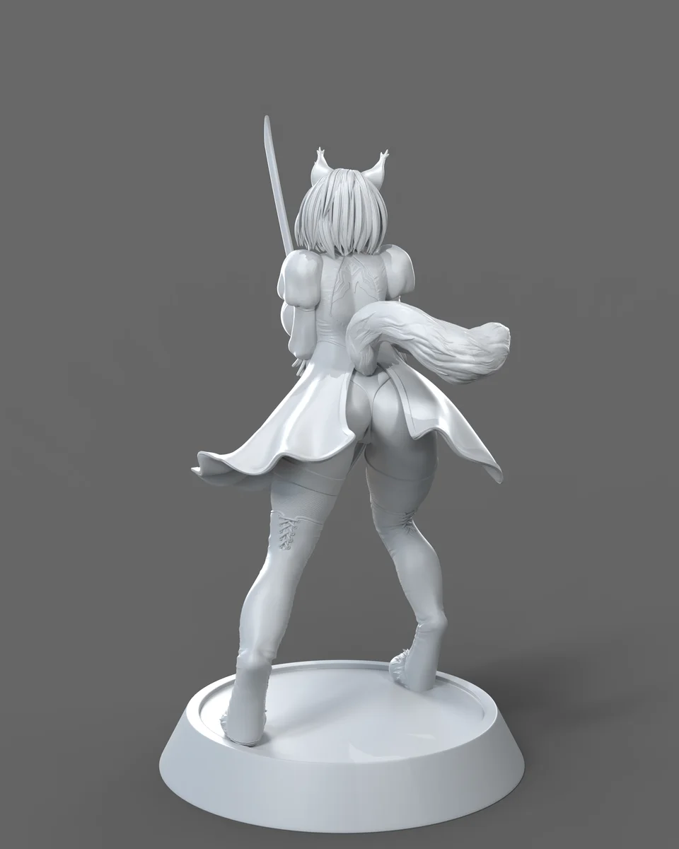 2B furry | Fan Art | 3D Printed Resin Model Garage Kit | *Un-Painted* | AnyoneNSFW 3