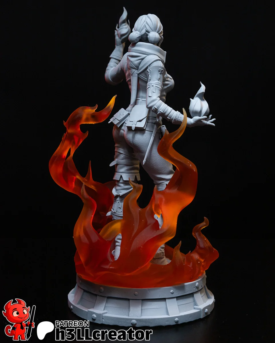 Triss Merigold | Fan Art | 3D Printed Resin Model Garage Kit | *Un-Painted* | H3LL Creator 8