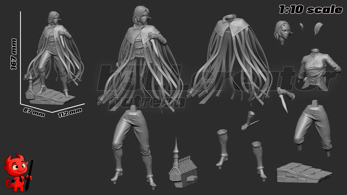Vin | Fan Art | 3D Printed Resin Model Garage Kit | *Un-Painted* | H3LL Creator 13