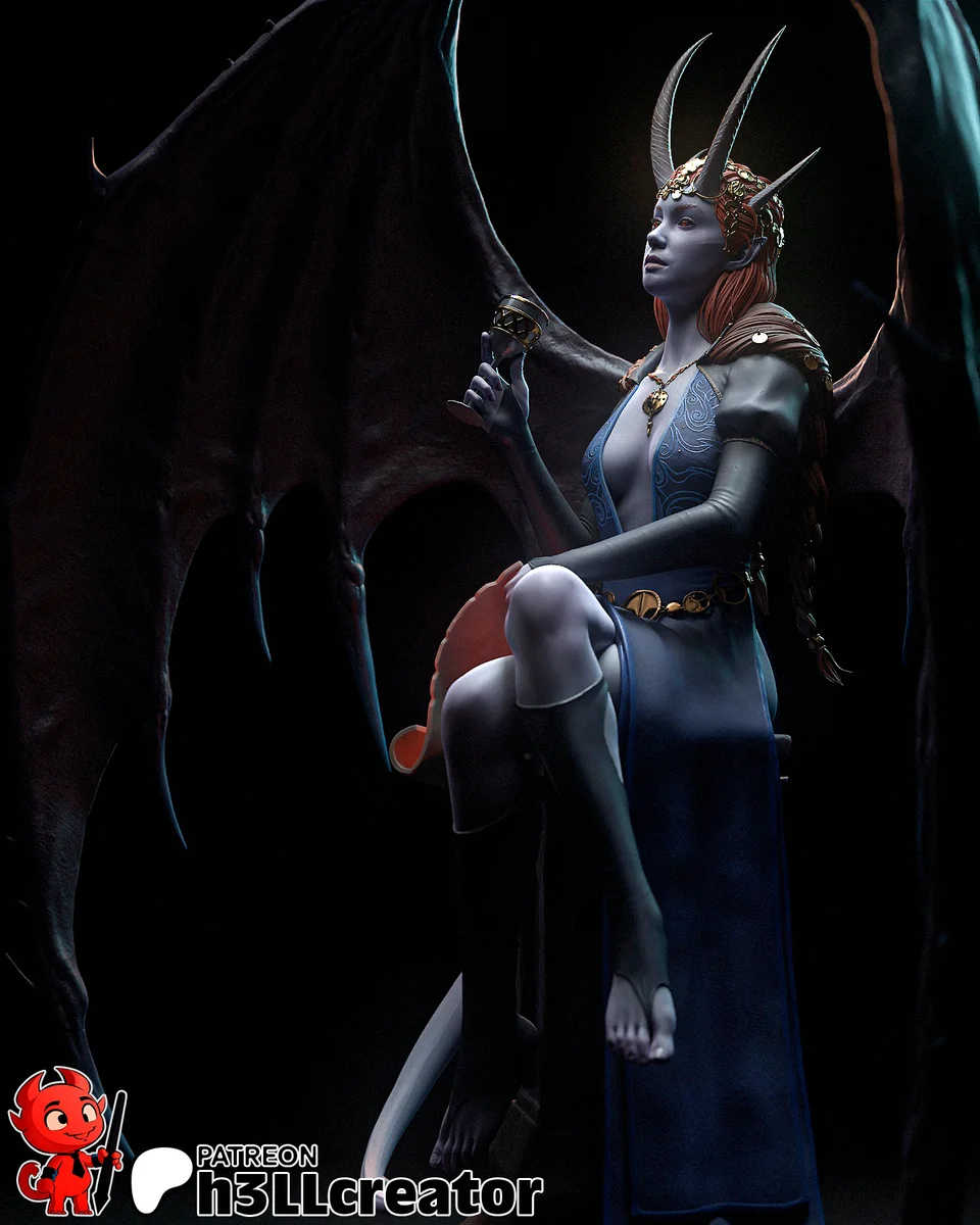Mizora | Fan Art | 3D Printed Resin Model Garage Kit | *Un-Painted* | H3LL Creator 7