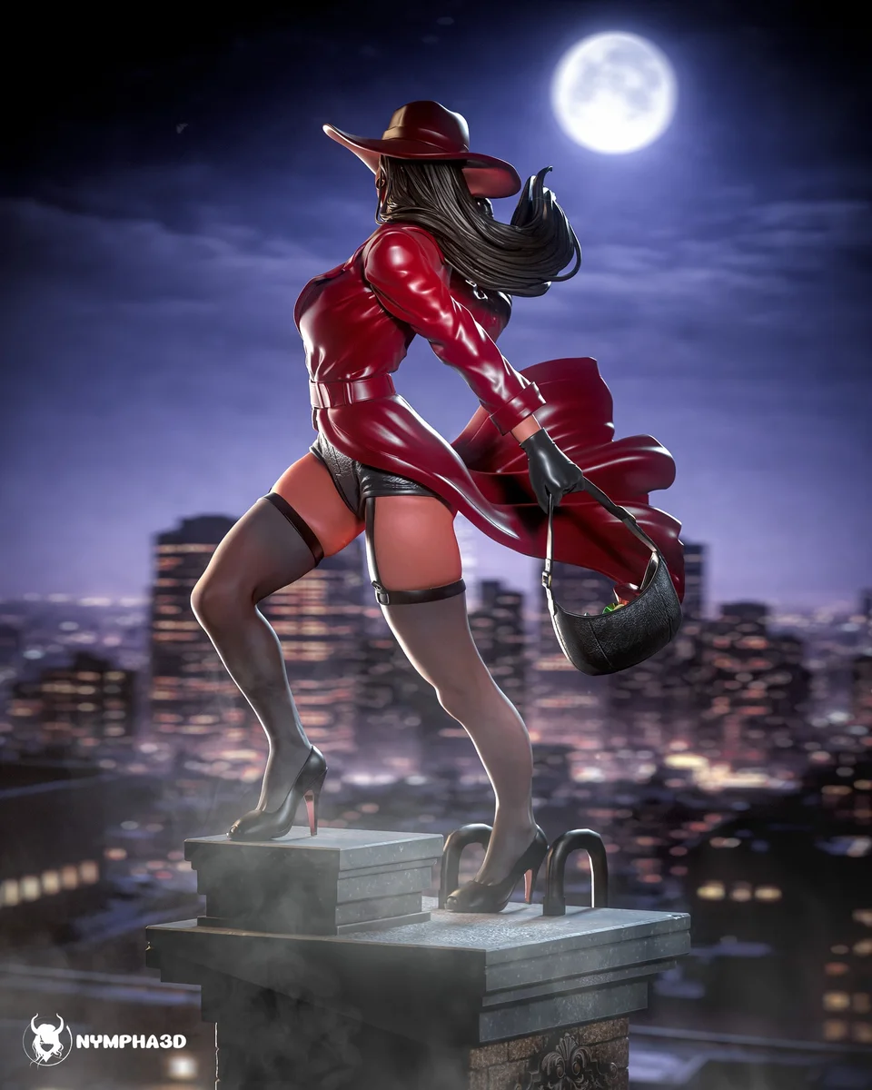 Carmen Sandiego | Fan Art | 3D Printed Resin Model Garage Kit | *Un-Painted* | Nympha3D 5