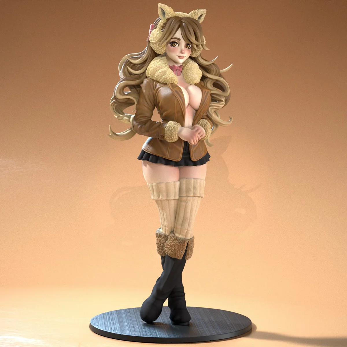 Eva - Waifumon | Fan Art | 3D Printed Resin Model Garage Kit | *Un-Painted* | SiryllArt 3
