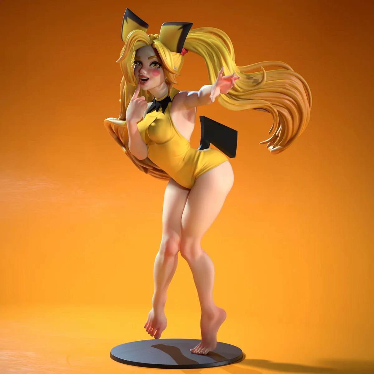 Pichina - Waifumon | Fan Art | 3D Printed Resin Model Garage Kit | *Un-Painted* | SiryllArt 6