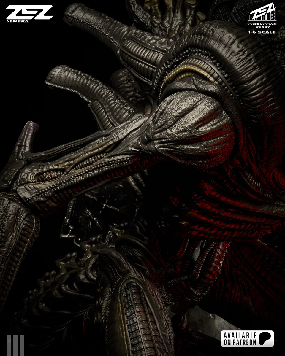 Xenomorph | Fan Art | 3D Printed Resin Model Garage Kit | *Un-Painted* | ZEZ Studio 13