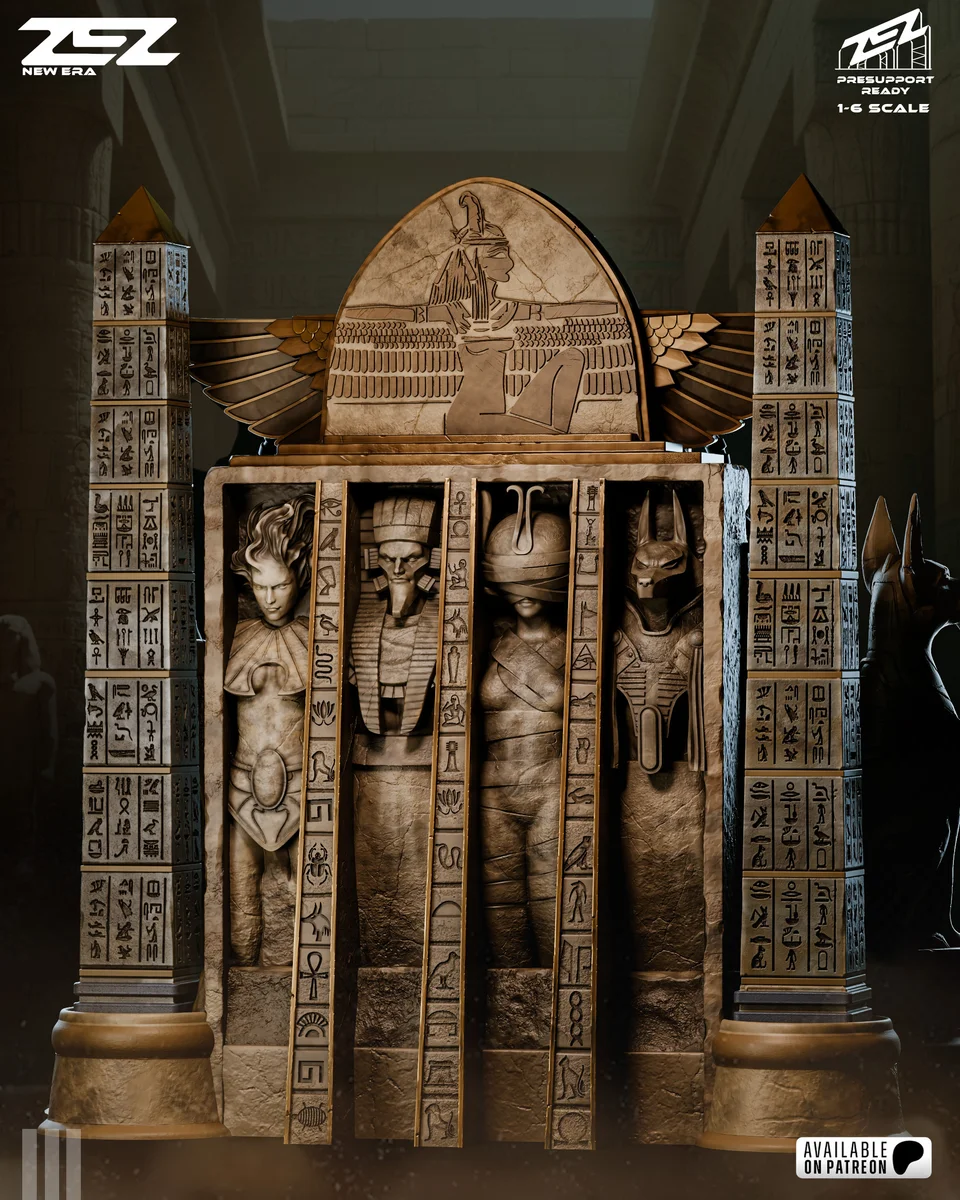 Apocalypse Throne | Fan Art | 3D Printed Resin Model Garage Kit | *Un-Painted* | ZEZ Studio 4