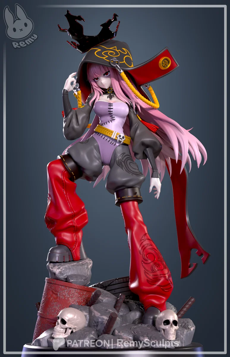 Mori Calliope | Fan Art | 3D Printed Resin Model Garage Kit | *Un-Painted* | Remy Sculpts 5